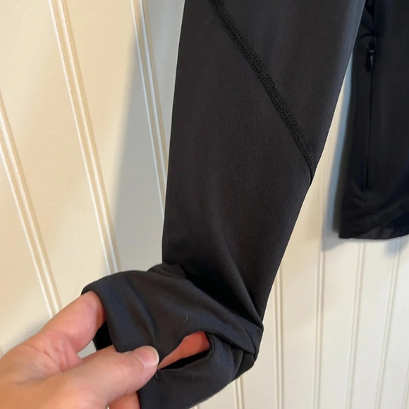 Eddie Bauer quarter zip women’s base layer size small black snow cold running - Picture 6 of 10